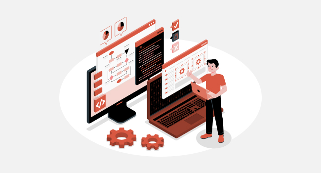 a developer working with ETL cloud services