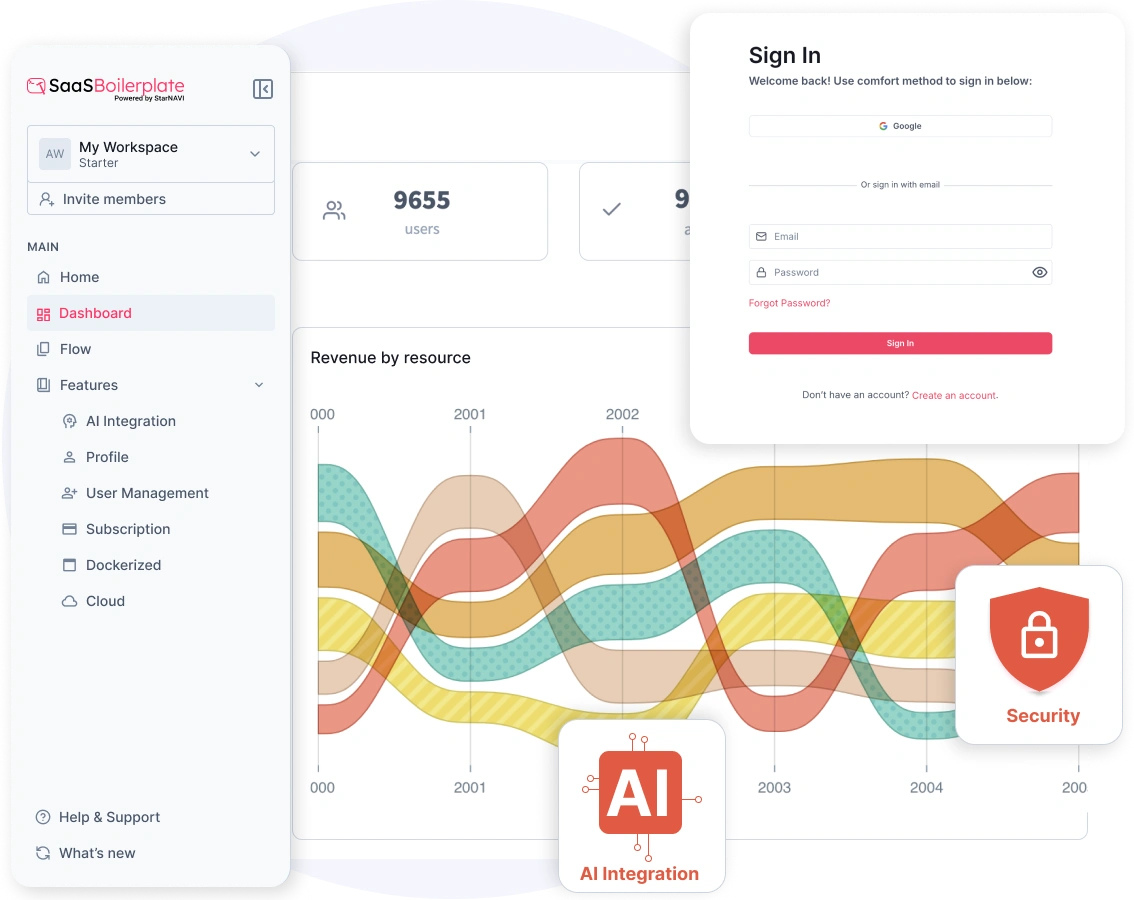 starnavi saas boilerplate preview